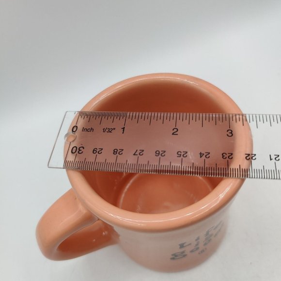 Life Is Good  Do What You Like Like What You Do Heavy Coffee Mug Orange 4" Tall - Picture 7 of 7